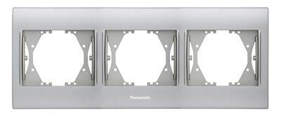 Panasonic Thea Blu Krom Mat Üçlü Çerçeve