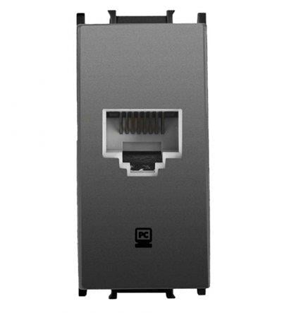 Panasonic Thea Modüler Füme Data Priz CAT5E 1M Mekanizma +  Kapak