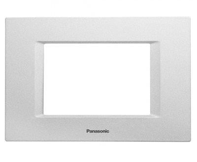 Panasonic Thea Optima Metalik Beyaz Tekli 3 mm Çerçeve 