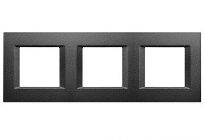 Panasonic Thea Optima Siyah Üçlü 3x2 mm Çerçeve 