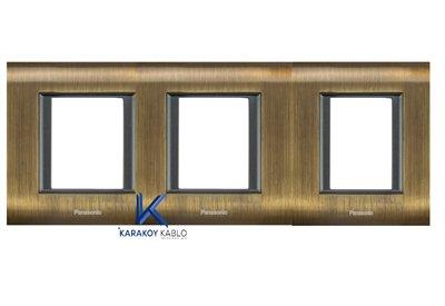 Panasonic Thea Sistema Antik Siyah Üçlü 3x2 mm Çerçeve 