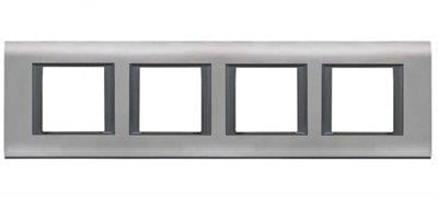 Panasonic Thea Sistema Chrome Matt Dörtlü 4x2 mm Çerçeve 