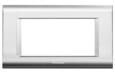 Panasonic Thea Sistema Chrome Metalik Beyaz Tekli 4 mm Çerçeve 