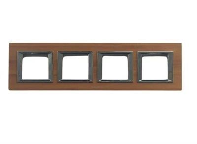 Panasonic Thea Ultima Ahşap Bambu Dörtlü 4x2 mm Çerçeve 