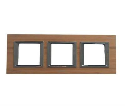 Panasonic Thea Ultima Ahşap Bambu Üçlü 3x2 mm Çerçeve 