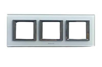 Panasonic Thea Ultima Cam Beyaz Üçlü 3x2 mm Çerçeve 