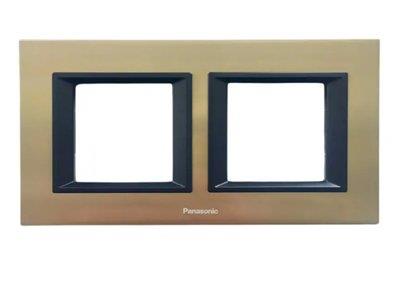 Panasonic Thea Ultima Metalik Inox İkili 2x2 mm Çerçeve 