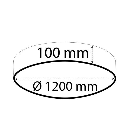 Sıva Üstü Davul Linear Armatür Siyah Kasa Beyaz Işık