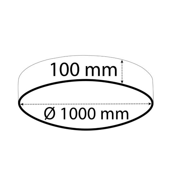 Sıva Üstü Davul Linear Armatür Siyah Kasa Beyaz Işık