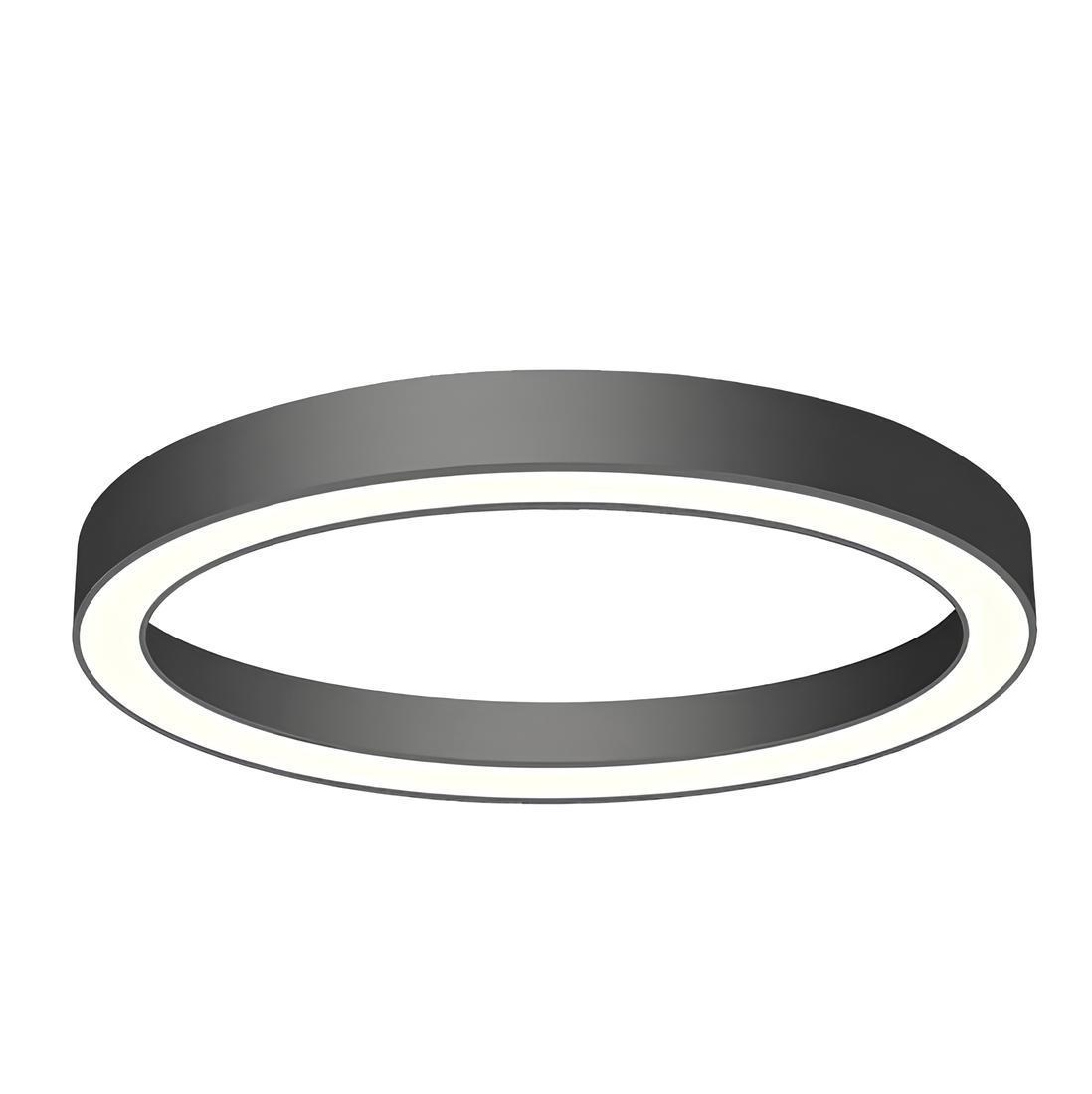Sıva Üstü Simit Linear Armatür Siyah Kasa Beyaz Işık