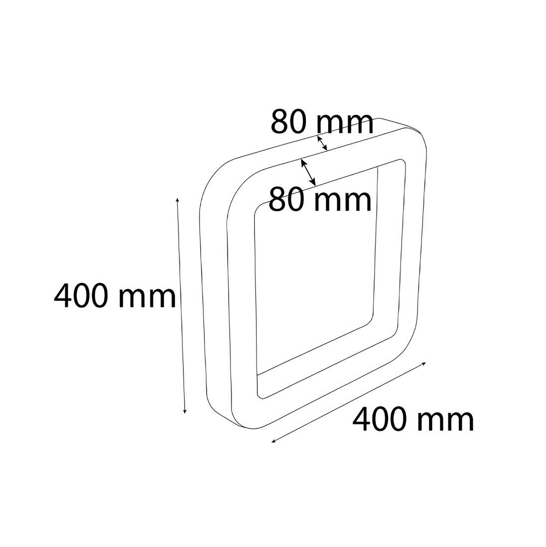 Sıva Üstü Oval Kare Simit Linear Armatür Siyah Kasa Beyaz Işık