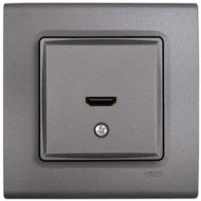 Viko Linnera Life Granit Gri HDMI Konnektör Çerçevesiz