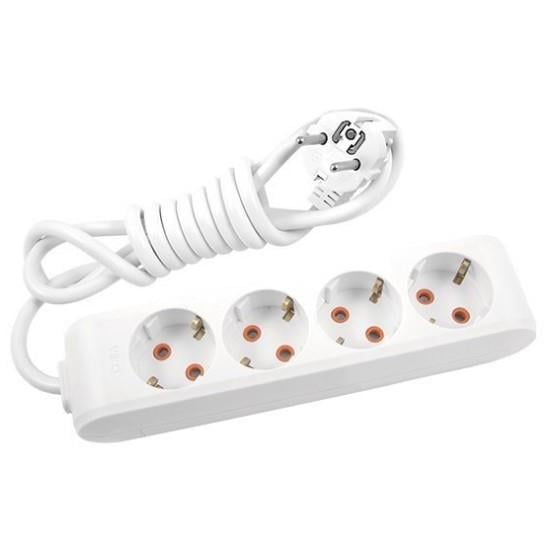 Viko Multi-let Dörtlü Priz Topraklı Kablolu Ç. K. 5 Metre Beyaz