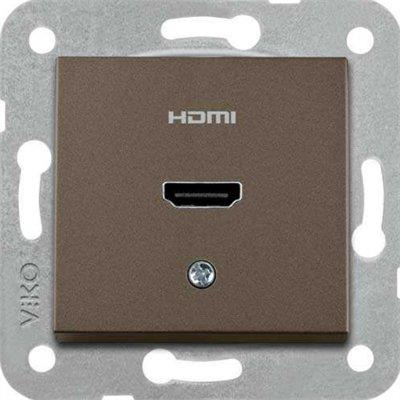 Viko Novella / Trenda Antrasit HDMI Konnektor Çerçevesiz