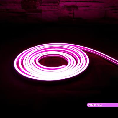 Ack 12V Led Neon Hortum Pembe Işık AS03-00602