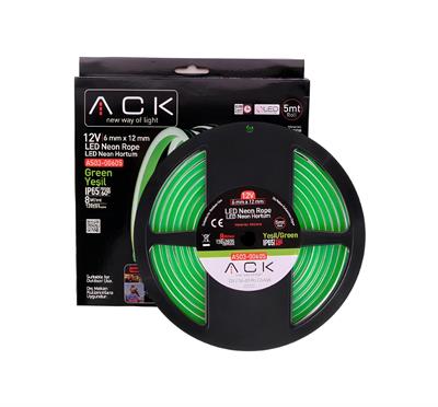 Ack 12V Led Neon Hortum Yeşil Işık AS03-00605