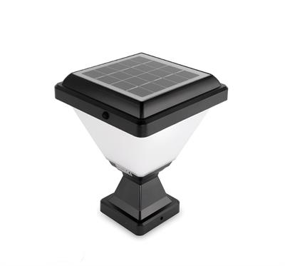 Ack 16 cm Solar Pc Led Bahçe Armatürü Siyah Kasa Beyaz Işık AG60-06831