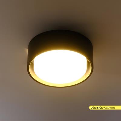Ack 17 cm Led Duvar Tavan Armatürü Beyaz Kasa Gün Işığı AT10-61201