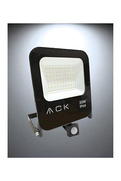 Ack 50 Watt Sensörlü Led Projektör Beyaz Işık AT62-25032