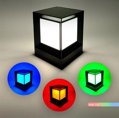 Ack 20 cm Solar Pc Led Bahçe Armatürü Siyah Kasa Rgb AG60-08891