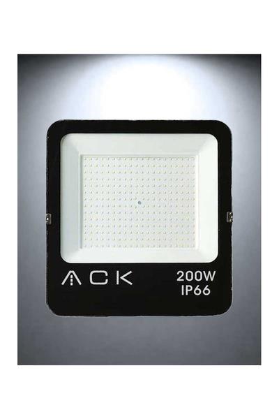 Ack 200 Watt Led Projektör Siyah Kasa Beyaz Işık AT62-19632