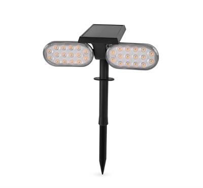 Ack 23 cm Solar Pc Led Bahçe Armatürü Siyah Kasa Gün Işığı AG60-02801