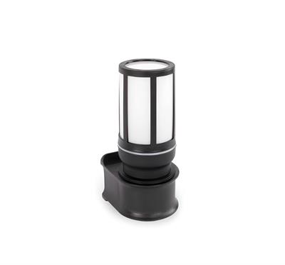 Ack 24 cm Troy Pc Bahçe Duvar Apliği Siyah Kasa AG57-04221