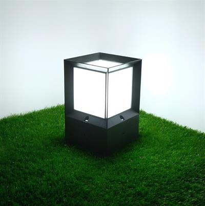Ack 27 cm Lunar Pc Bahçe Armatürü Siyah Kasa AG55-09001