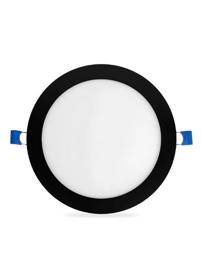Ack 12 Watt Siyah Kasa Sıva Altı Yuvarlak Led Panel Beyaz Işık AP01-01231