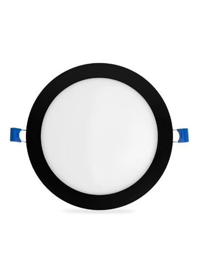 Ack 15 Watt Siyah Kasa Sıva Altı Yuvarlak Led Panel Beyaz Işık AP01-01531