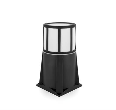 Ack 30 cm Pc E27 Set Üstü Bahçe Armatürü Siyah Kasa AG57-01121