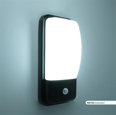 Ack 30x8 cm Led Duvar Apliği Siyah Kasa Beyaz Işık AH07-05431