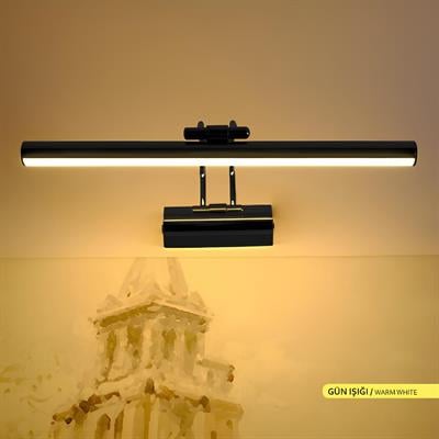 Ack 35 cm Led Tablo, Banyo, Ayna Apliği Siyah Kasa Gün Işığı AH10-00101