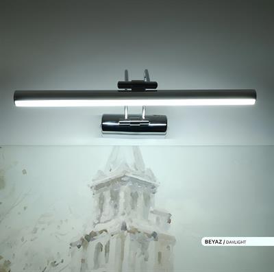 Ack 35 cm Led Tablo, Banyo, Ayna Apliği Krom Kasa Beyaz Işık AH10-00135