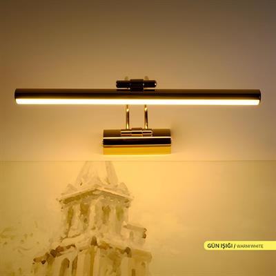 Ack 35 cm Led Tablo, Banyo, Ayna Apliği Gold Kasa Gün Işığı AH10-00107