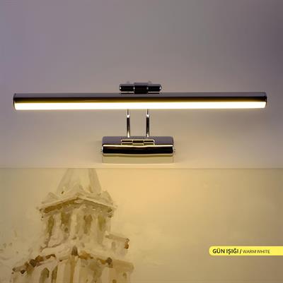 Ack 35 cm Led Tablo, Banyo, Ayna Apliği Krom Kasa Gün Işığı AH10-00105