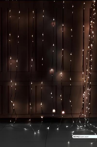 Ack 40W 2 Metre Süsleme Akar Perde Led Beyaz Işık AS90-00603