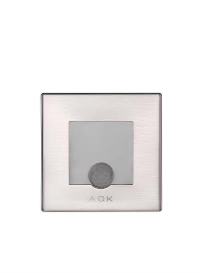 Ack 5 cm Sensörlü Kare Led Merdiven Duvar Armatürü Gün Işığı AH07-00804