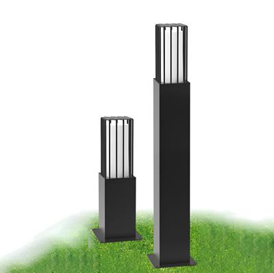 Ack 80 cm Assos Alüminyum Bahçe Armatürü Siyah Kasa AG36-00412