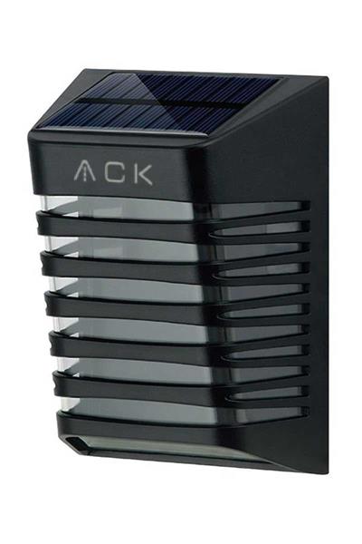 Ack 9 cm Solar Pc Led Duvar Armatürü Siyah Kasa Gün Işığı AG60-09851