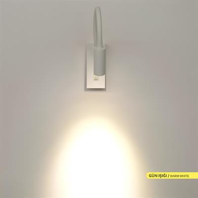 Ack Led Spiralli Aplik Beyaz Kasa Gün Işığı AH09-00300