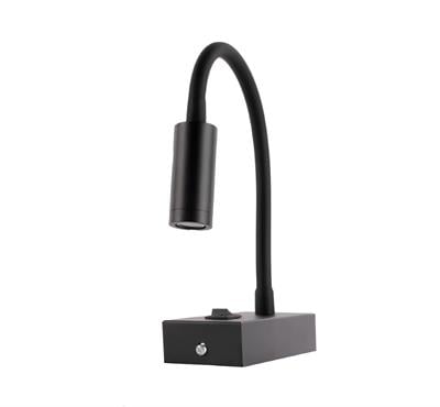 Ack Led Spiralli Aplik Siyah Kasa Gün Işığı AH09-00301