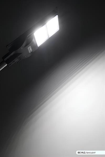 Ack Solar 240 Ledli Sokak Armatürü Siyah Kasa Beyaz Işık AT42-09131