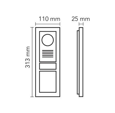 Audio 003005 Mekanik Butonlu Zil Paneli 4x16 Lcd Ekran Kart Okuyuculu