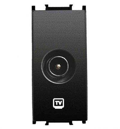 Panasonic Thea Modüler Siyah TV Prizi Sonlu 1M Mekanizma +  Kapak