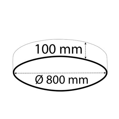 Sıva Üstü Davul Linear Armatür Siyah Kasa Beyaz Işık