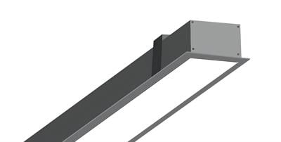 Sıva Altı Linear Armatür Gri Kasa Beyaz Işık