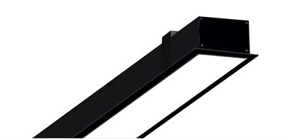 Sıva Altı Linear Armatür Siyah Kasa Beyaz Işık