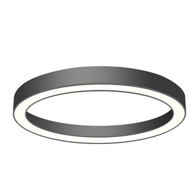 Sıva Üstü Simit Linear Armatür Siyah Kasa Beyaz Işık