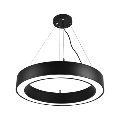 Sıva Üstü Simit Linear Armatür Siyah Kasa Beyaz Işık